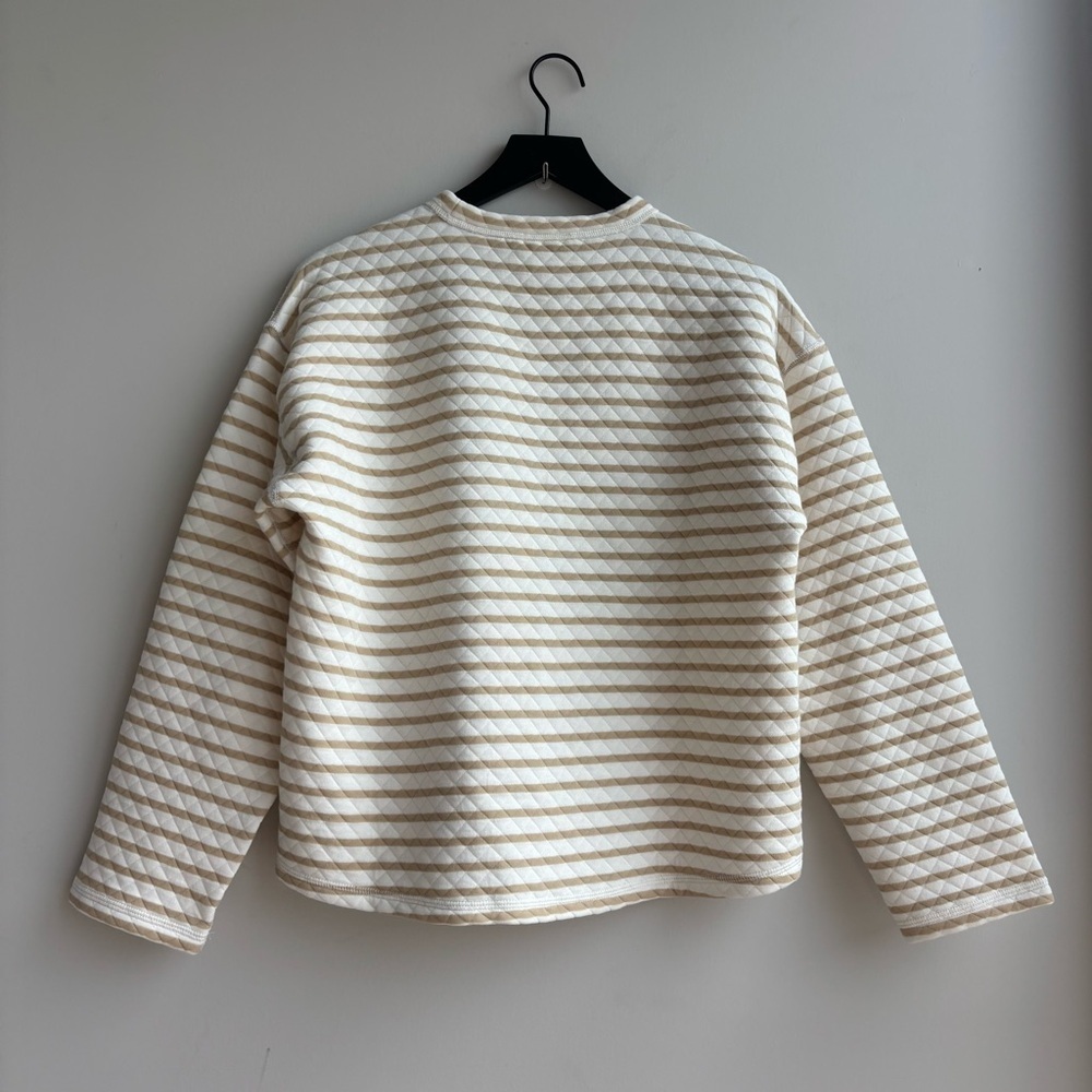NWOT J. Crew Reversible quilted pullover, Size S - Picture 6 of 8